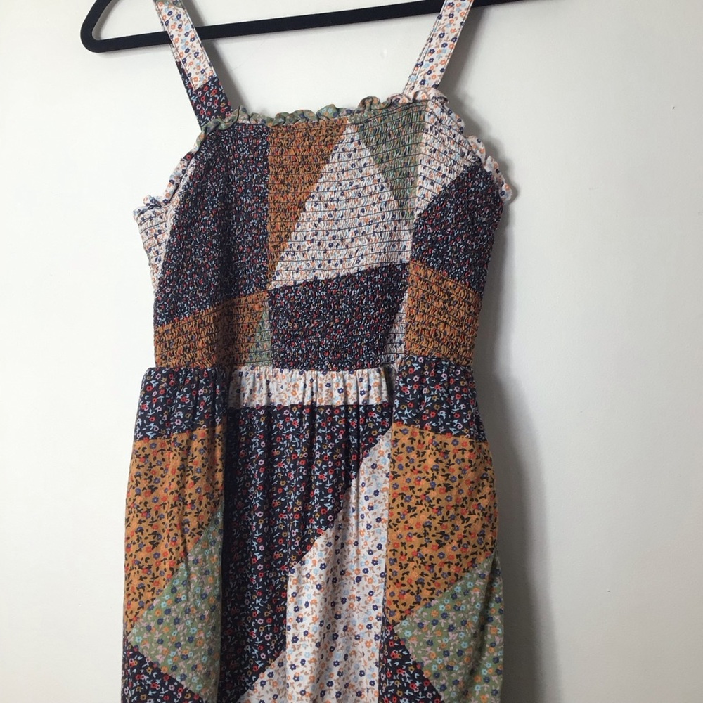 Universal Thread Multicolor Patchwork Midi Dress … - image 4